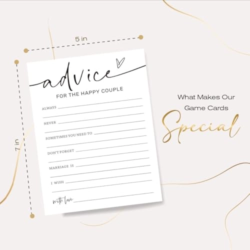 Wedding Shower Games Cards - Unisex-Adults 25 piece(s)