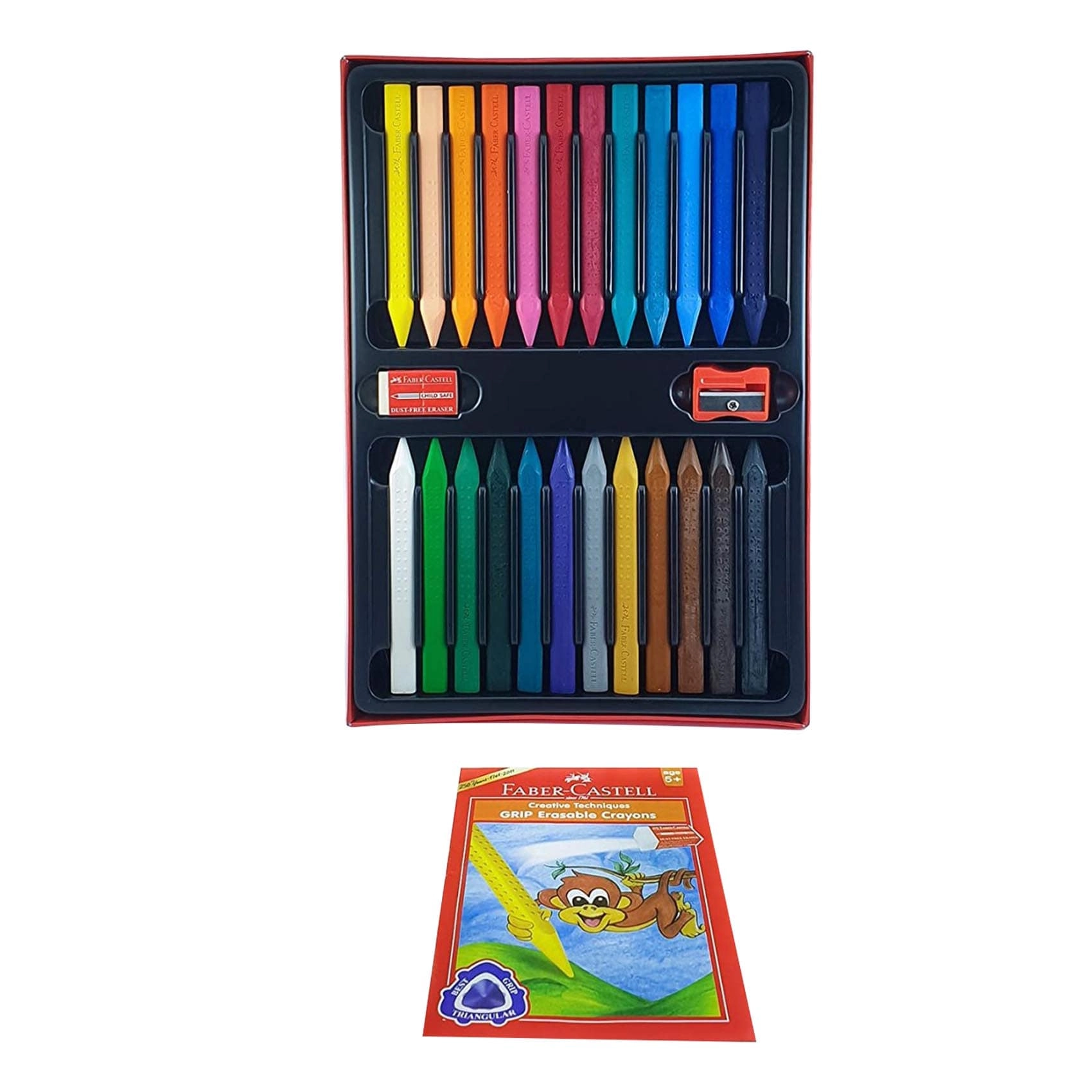 Grip Erasable Crayons - 24 Colours