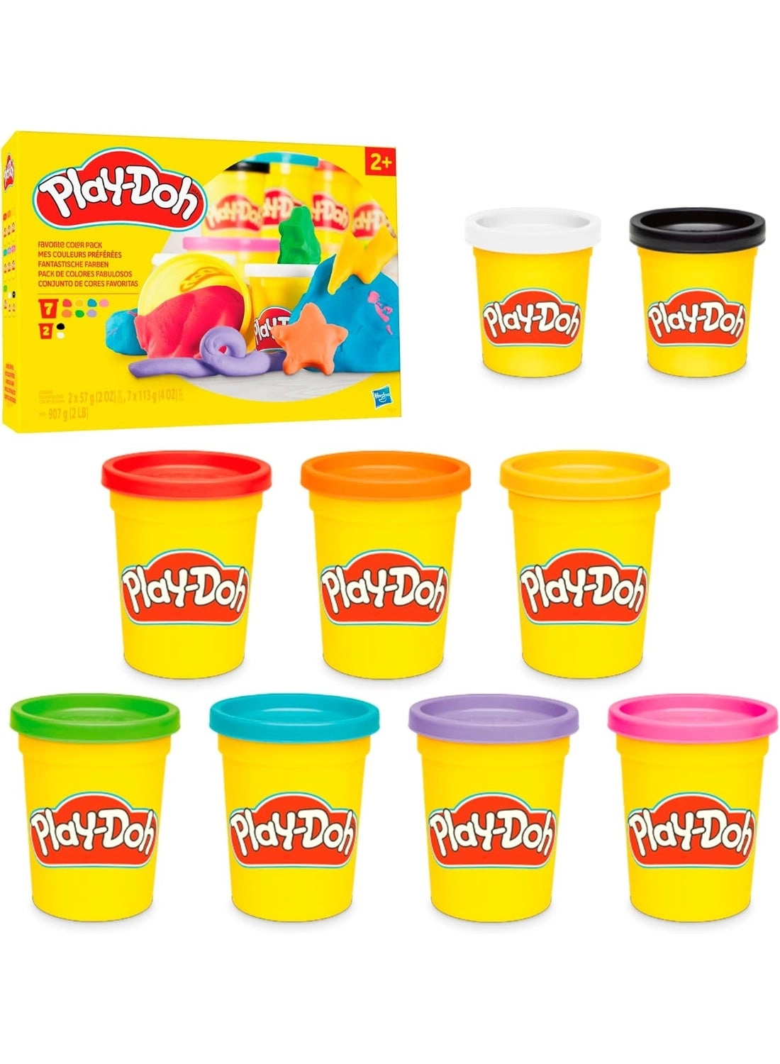 Play-Doh Favorite Color Set - 2+ years 9 pcs