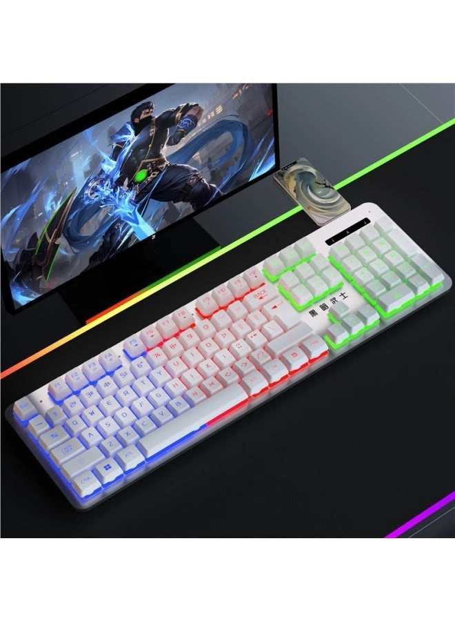Mechanical Feel Keyboard And Mouse - Wired