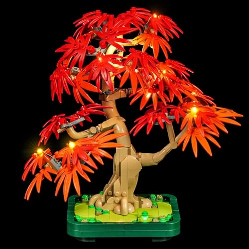 BRIKSMAX Light Kit for Lego Japanese Red Maple Bonsai Tree - 20 Light Compatible with 10348