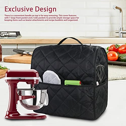 Stand Mixer Cover - Black Handle Multi Pockets