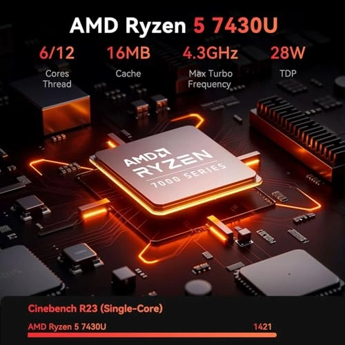 17-cp3602nr - 17.3'' Ryzen 5 7430U 16GB DDR4 1TB SSD + PCO Notebook Folding Radiator Laptop Cooler