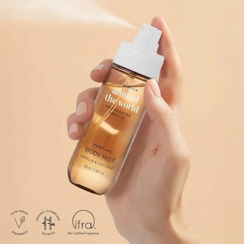 Around the world Madagascar Vanilla Perfume Body Mist - 100 Milliliters Fresh