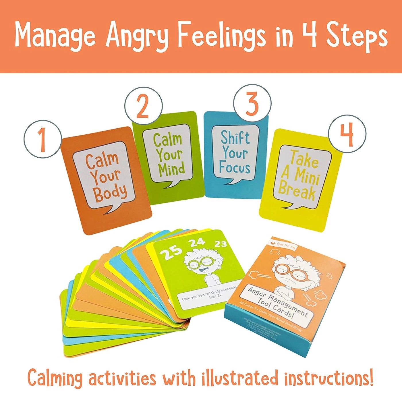 Anger Management Card - 4 years and up 1 piece
