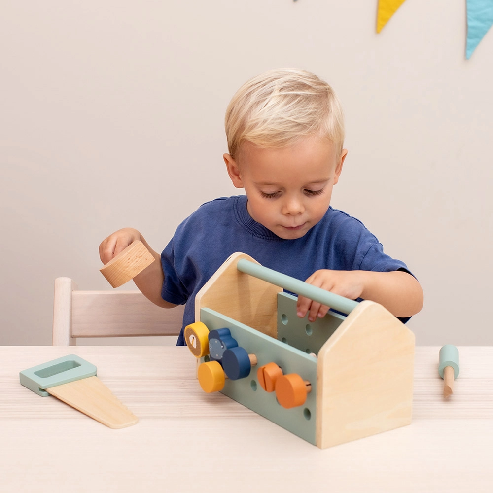 Wooden Toolbox - Suitable for 2 years & above