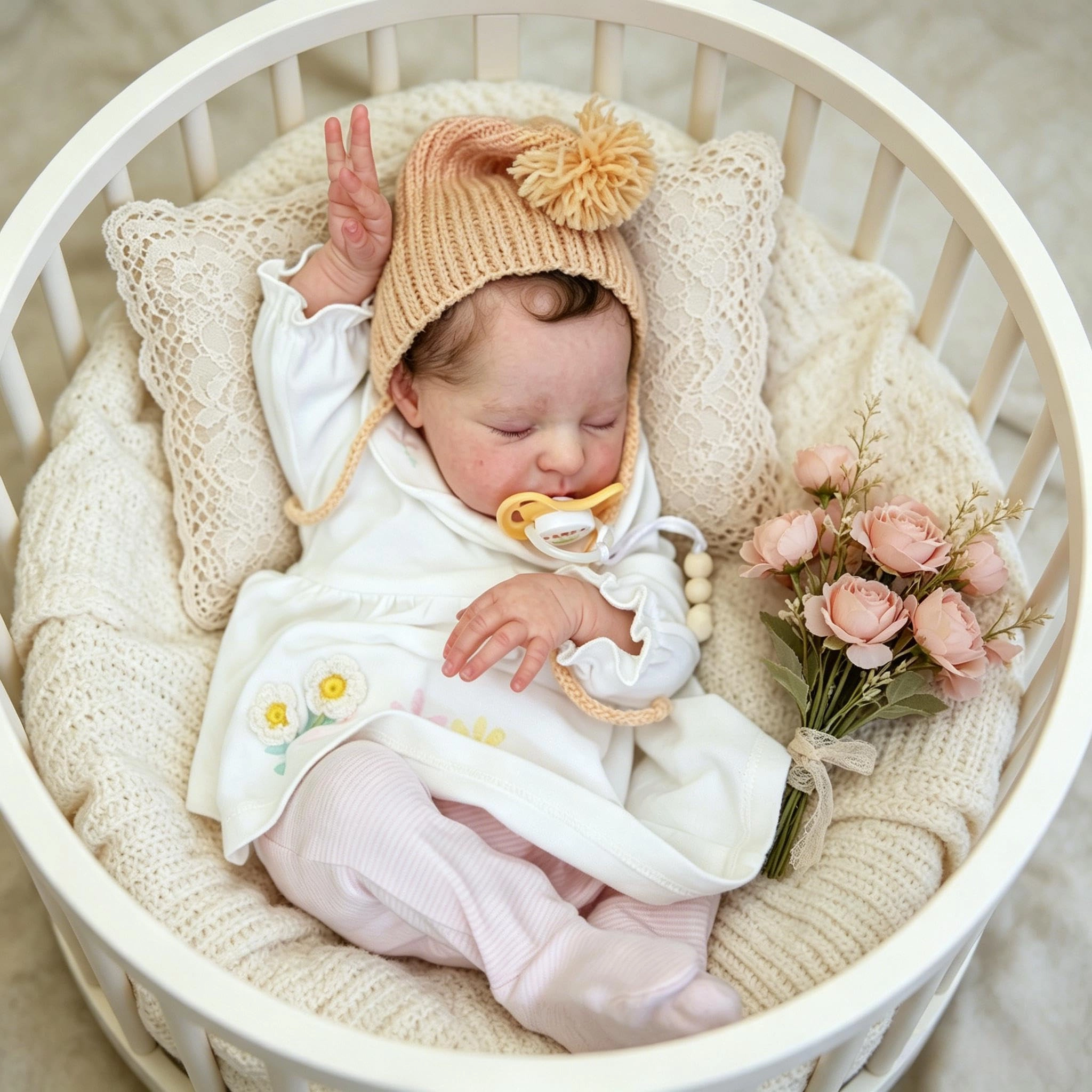 Laura Reborn Baby Doll - 20 inch Vinyl Dark Brown Ages 3+