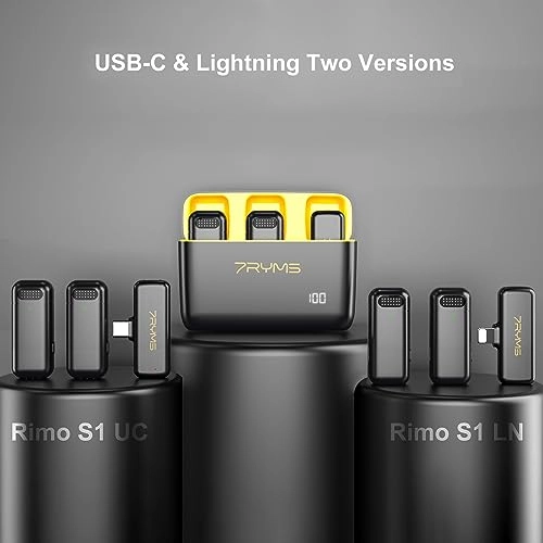 Wireless Clip on Microphone - 2 Transmitters 2.4G