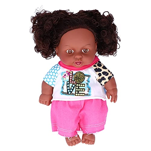 Reborn Baby Doll - 25 cm Vinyl soft black skin Ages 4+