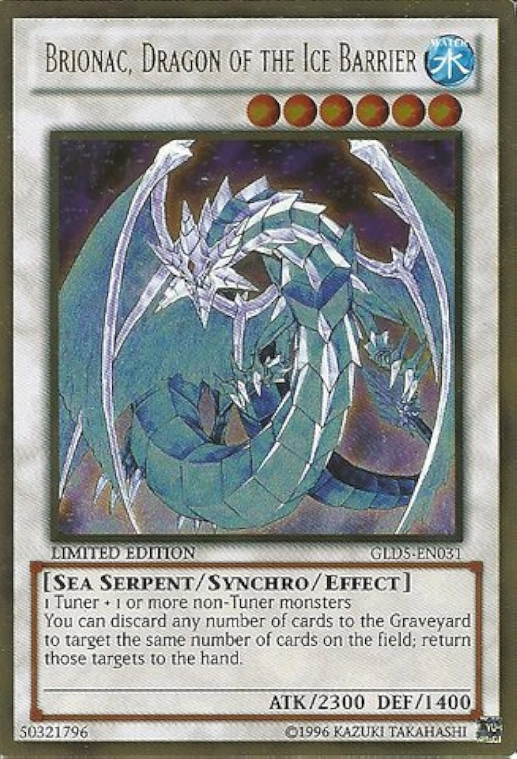 Yu-Gi-Oh! Brionac, Dragon of the Ice Barrier GLD5-EN031 - Limited Edition Gold Rare