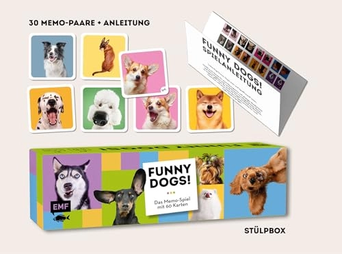 Memo-Spiel: Funny dogs! (German)