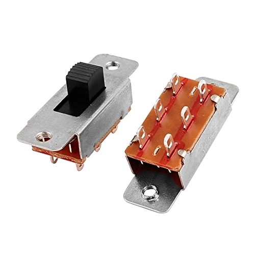 Slide Switch - DPDT 2 Position 6 Terminal - 10 pcs