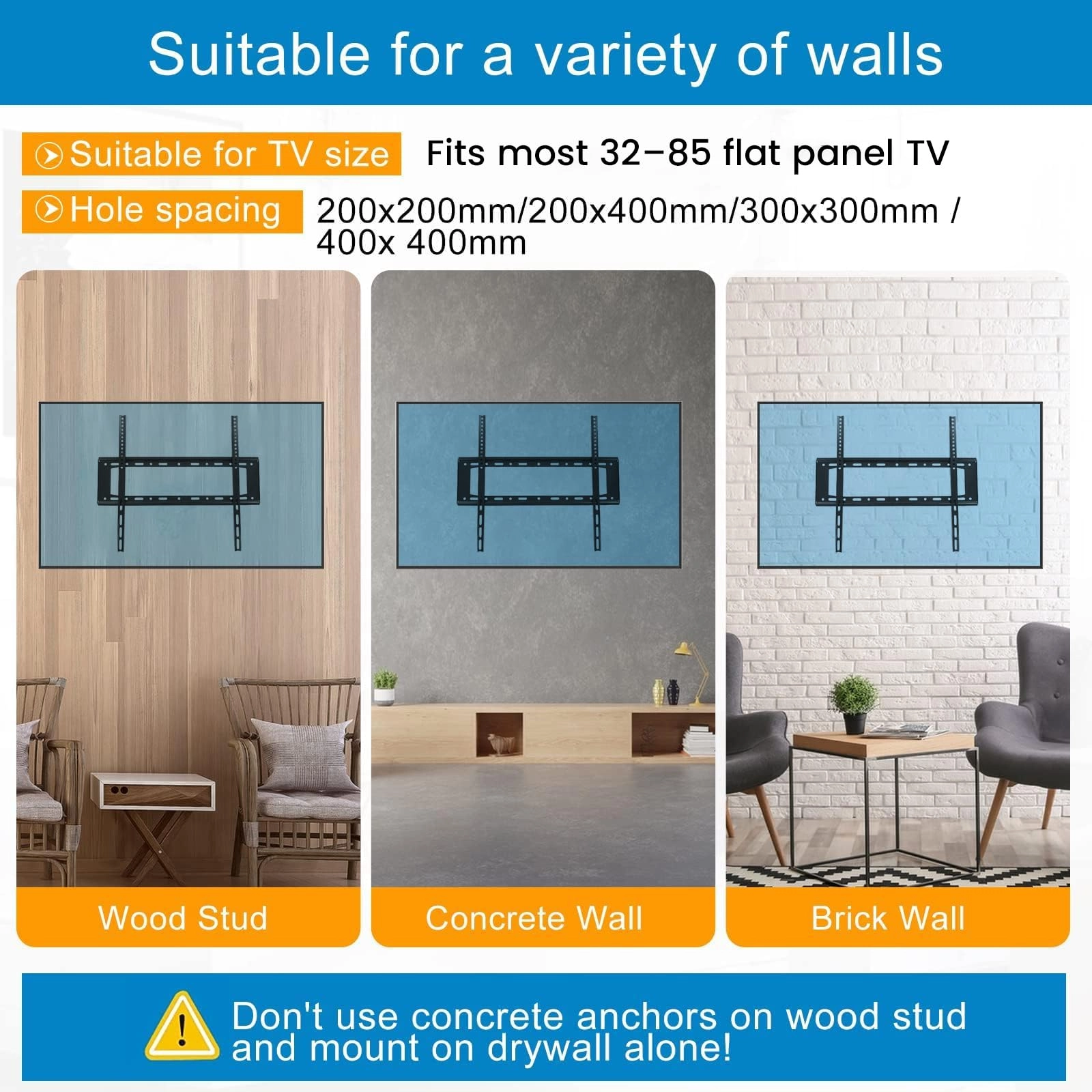 TV Wall Mount - 75kg 26-75 inch