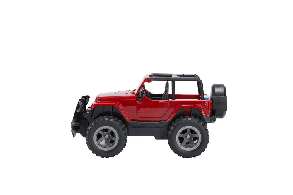 City Service Off-Road Friction Powered Jeep - 4-Button Light & Sound Opening Doors
