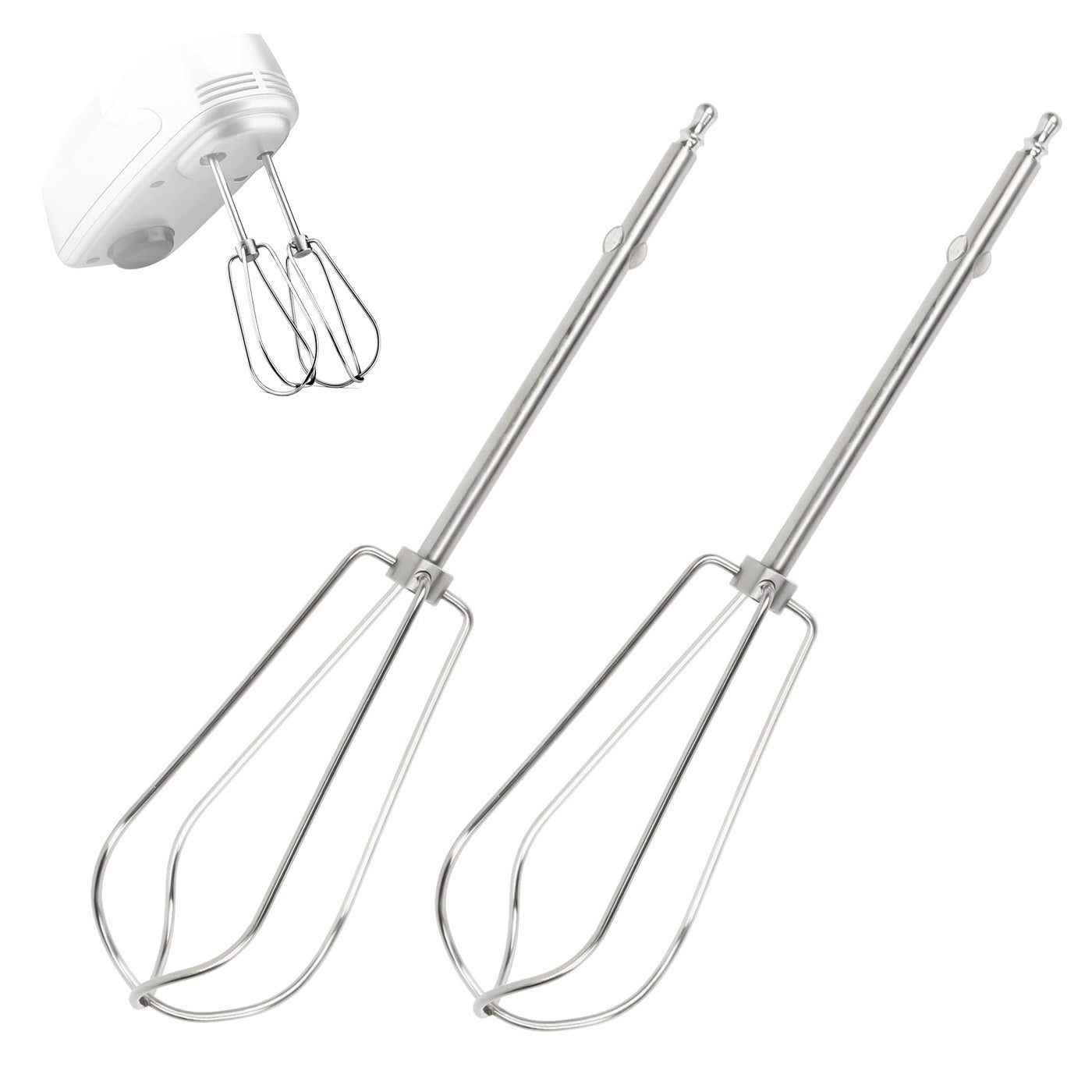 ANTOBLE Hand Mixer Beaters - 304 Stainless Steel 2 Pack Replacement