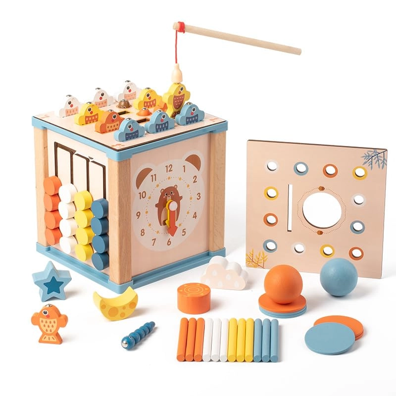 Wooden Activity Cube - 2 - 12 months