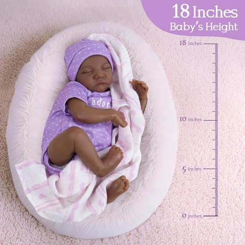 Reborn Baby Doll - 20-inch Vinyl Soft Cloth Body Girl Ages 3+