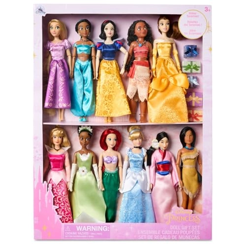 Princess Classic Doll Collection - 11 Pieces 11 Inches Gift Set