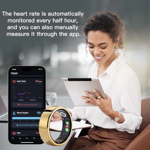 R01 - Smart Ring Heart Rate Blood Oxygen Sleep Monitor