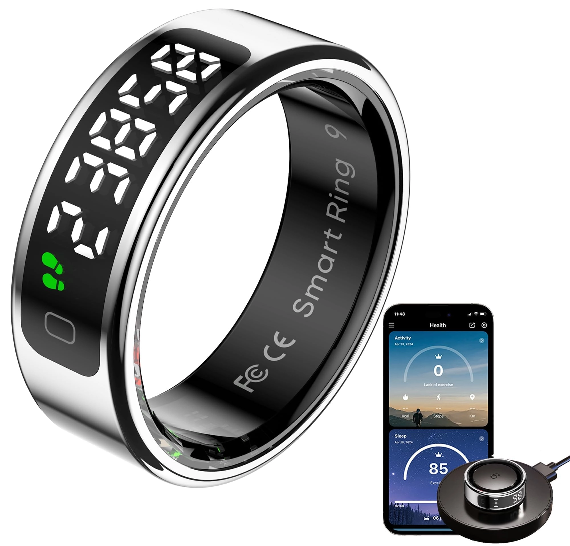ShenZhen YaWell intelligent Technology Co.,Ltd Smart Ring - Display Heart Rate Blood Oxygen