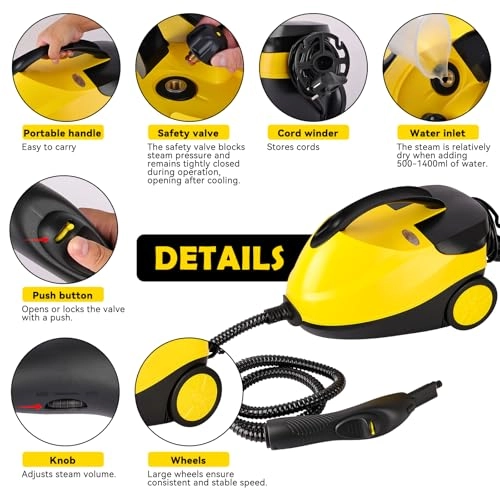 High Temperature Steam Cleaner - 4 bar 1600 ml