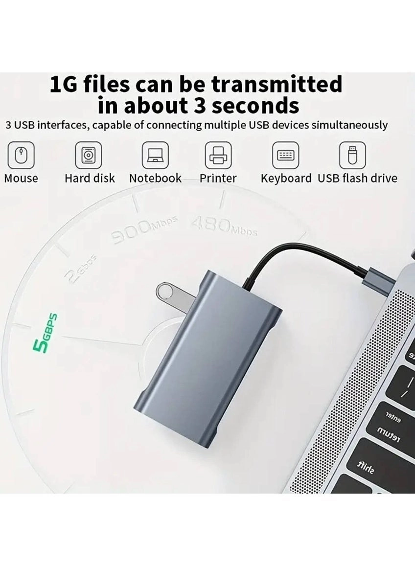 Hub-7-Ports - USB 3.0 100W Power Delivery Gigabit Ethernet