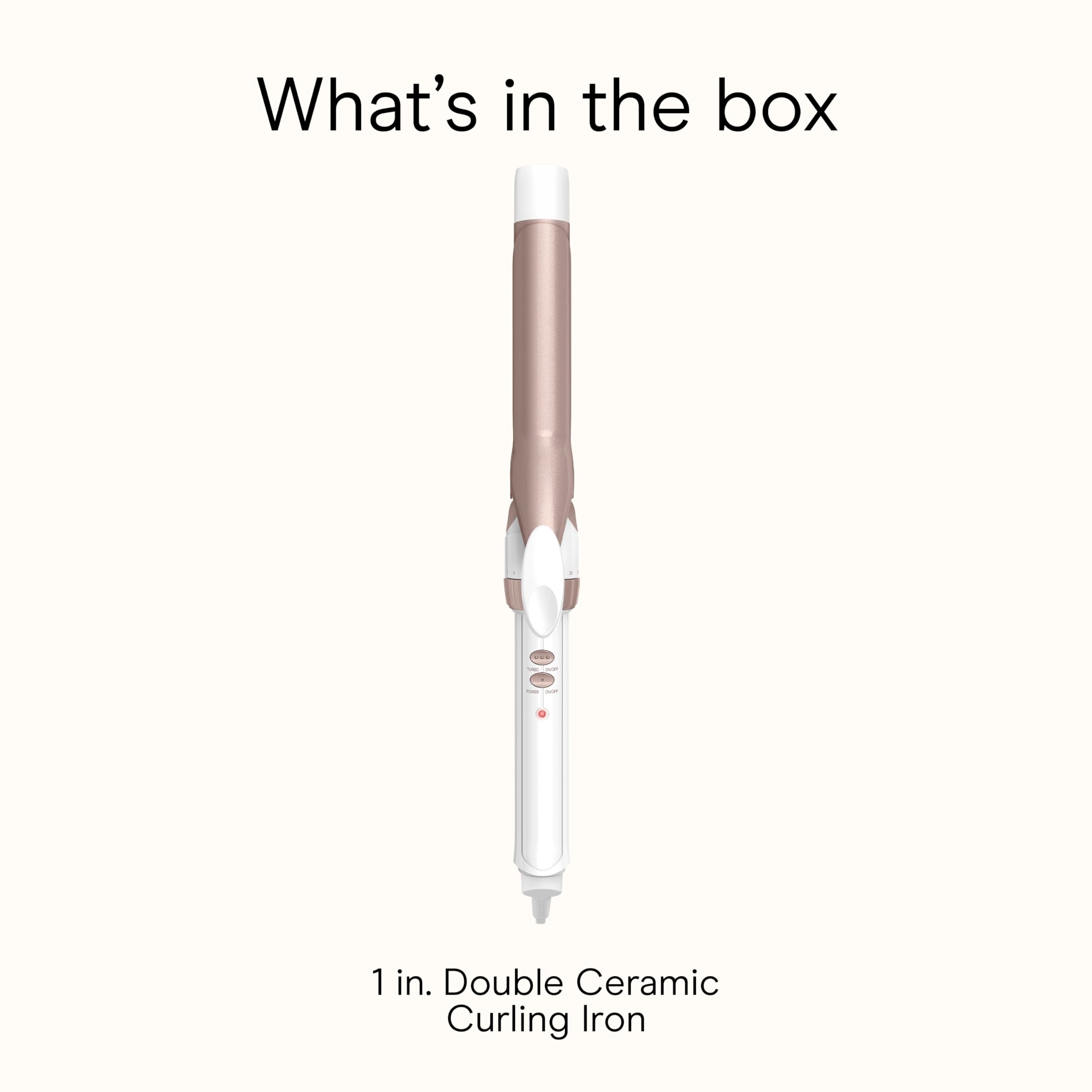 Double Ceramic Curling Iron - 1-Inch