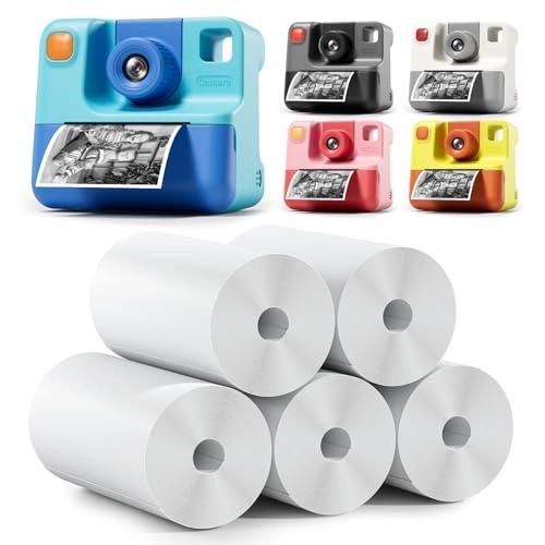 Instant Camera Refill Print Paper - 5 Rolls 56mm x 25mm