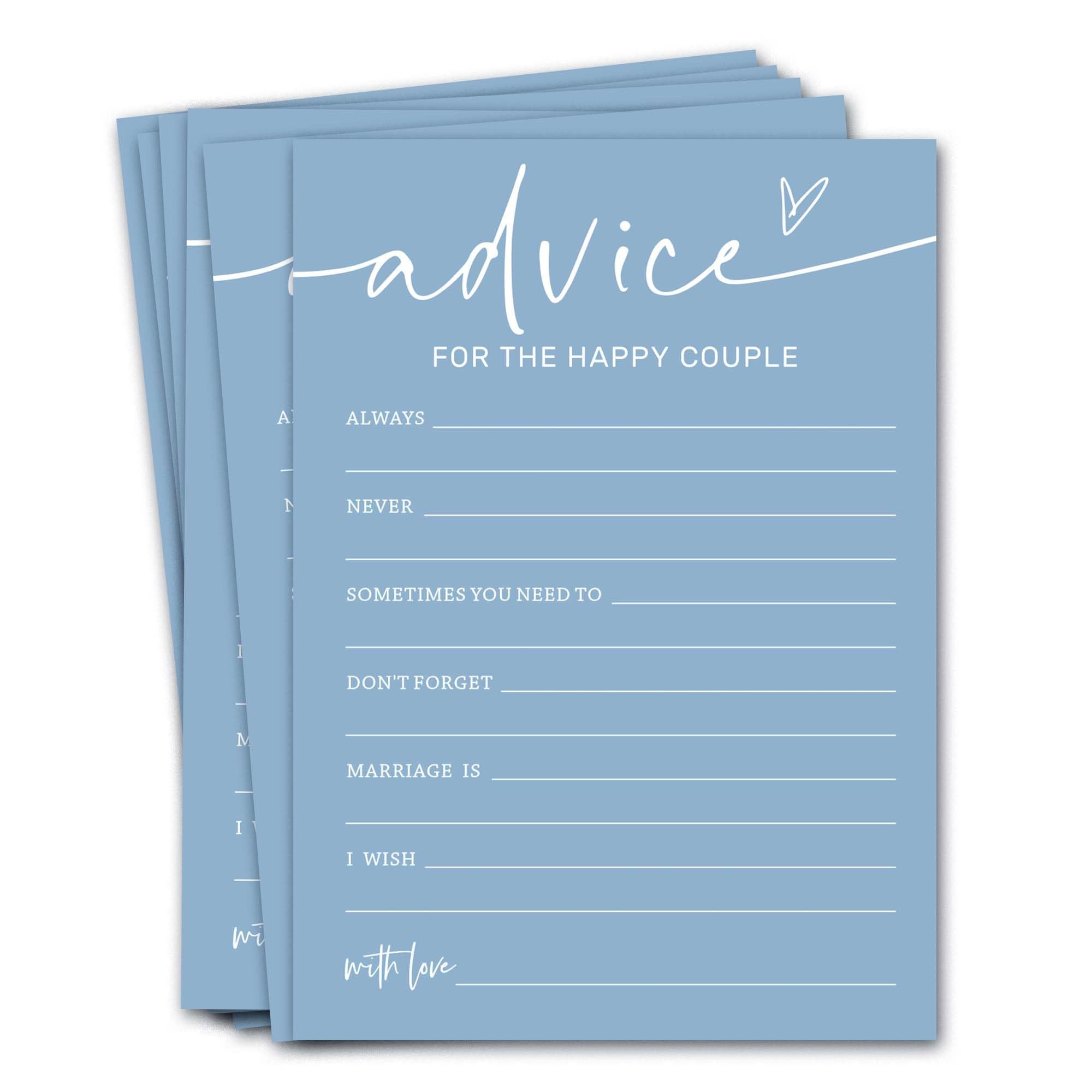 Bridal Shower Games Cards - 25 pieces Adult