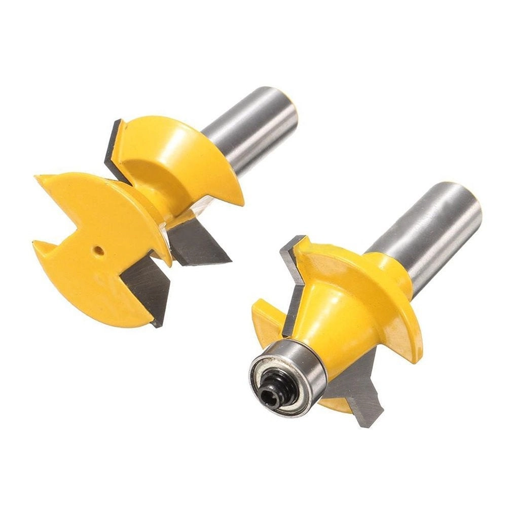 Tongue and Groove Router Bit - 1/2" 2Pcs