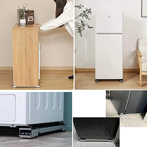 Washing Machine Sliding Base - 24 Swivel Wheels Adjustable 45-70cm