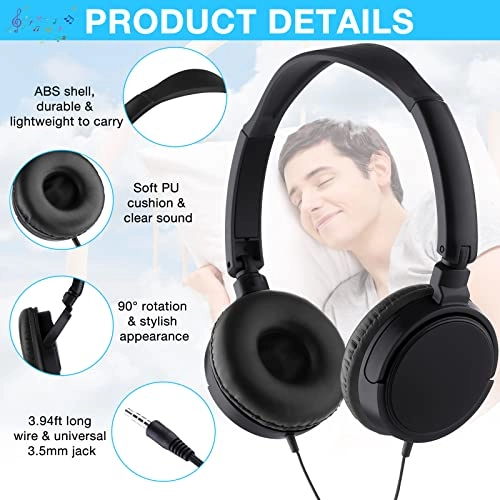 Classroom Headphones Wired Headphone 18 Pack