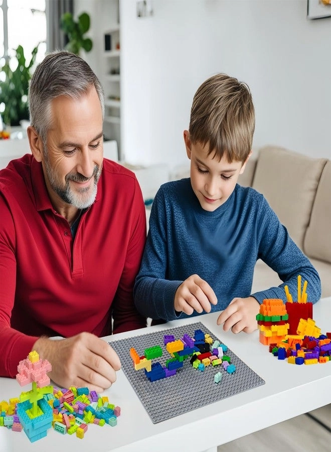 Baseplate for Building Bricks 25.5x25.5cm - 8pcs