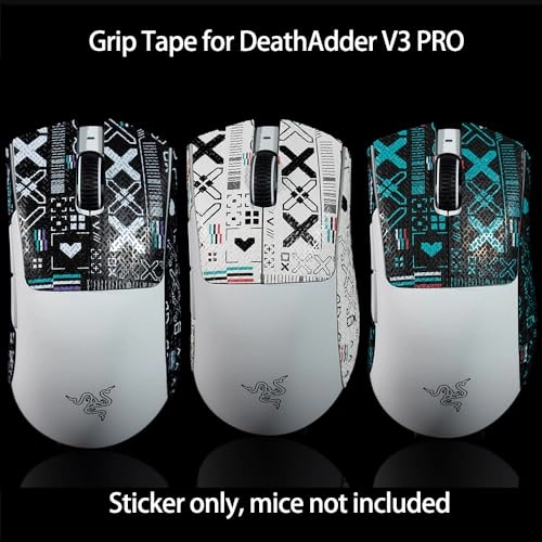 Mouse Grip Tape - Compatible Razer Deathadder V3 Pro CS Blue 0.3 mm