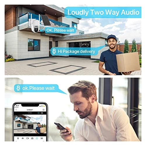 Outdoor Solar Security Camera 2K