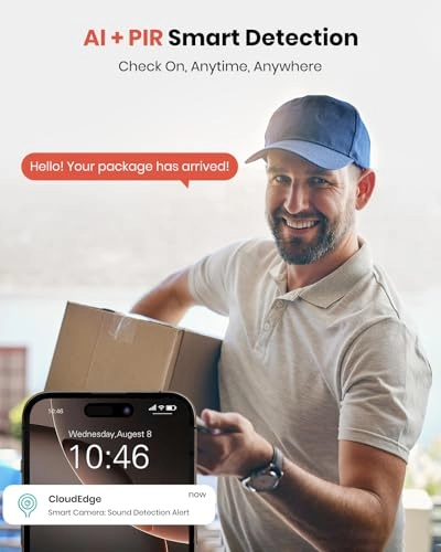 2K Outdoor Camera + Screw Bag + Solar Panel Bracket + Solar Panel + Type-C Cable