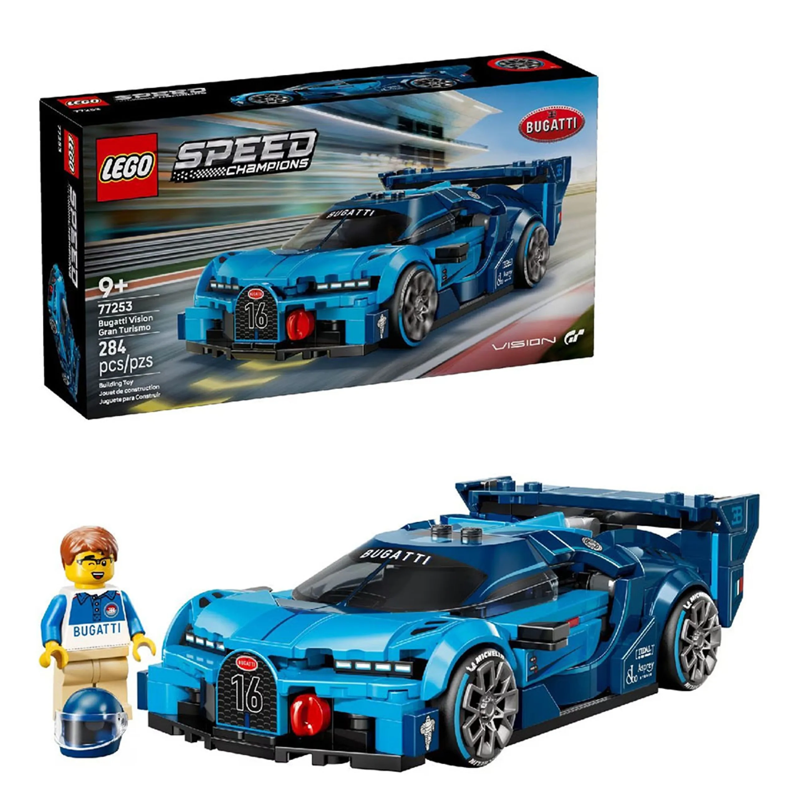 Speed Champions Bugatti Vision GT Hyper Sports Car (77253)