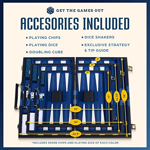 Backgammon Set - Classic Board Case 2 Player