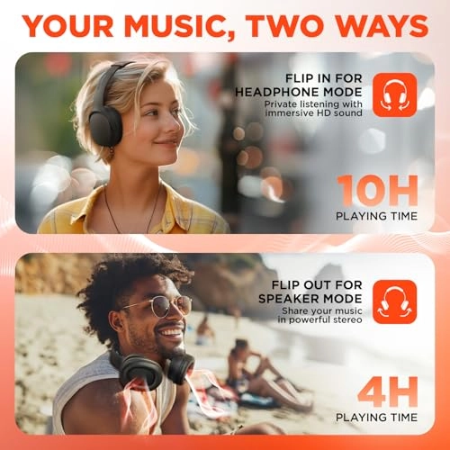 Flip 2-in-1 Wireless Headphone