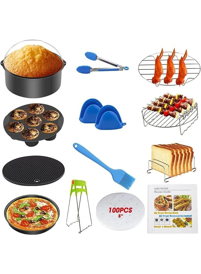 AMERTEER Air Fryer Accessories - Stainless steel food grade silicone 13 piece(s)