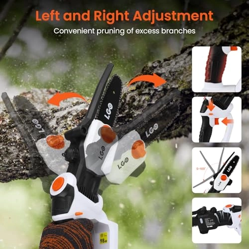 20V Cordless Mini Chainsaw - 3800 Watts