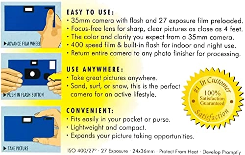 Disposable Camera - 35mm 27 Exposures 400 ISO Bundle
