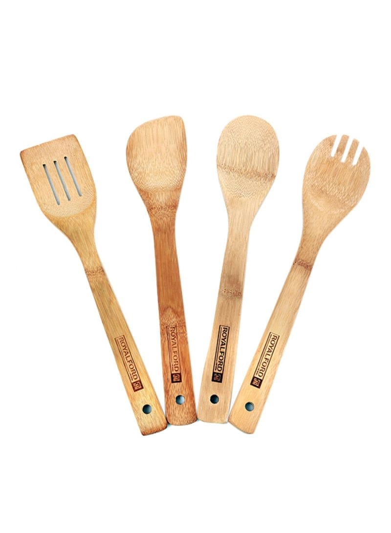 Western International Group Carbonized Bamboo Kitchen Tools - 4-Piece