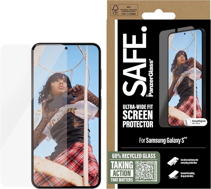 Clear Glass Screen Protector for Samsung Galaxy S25