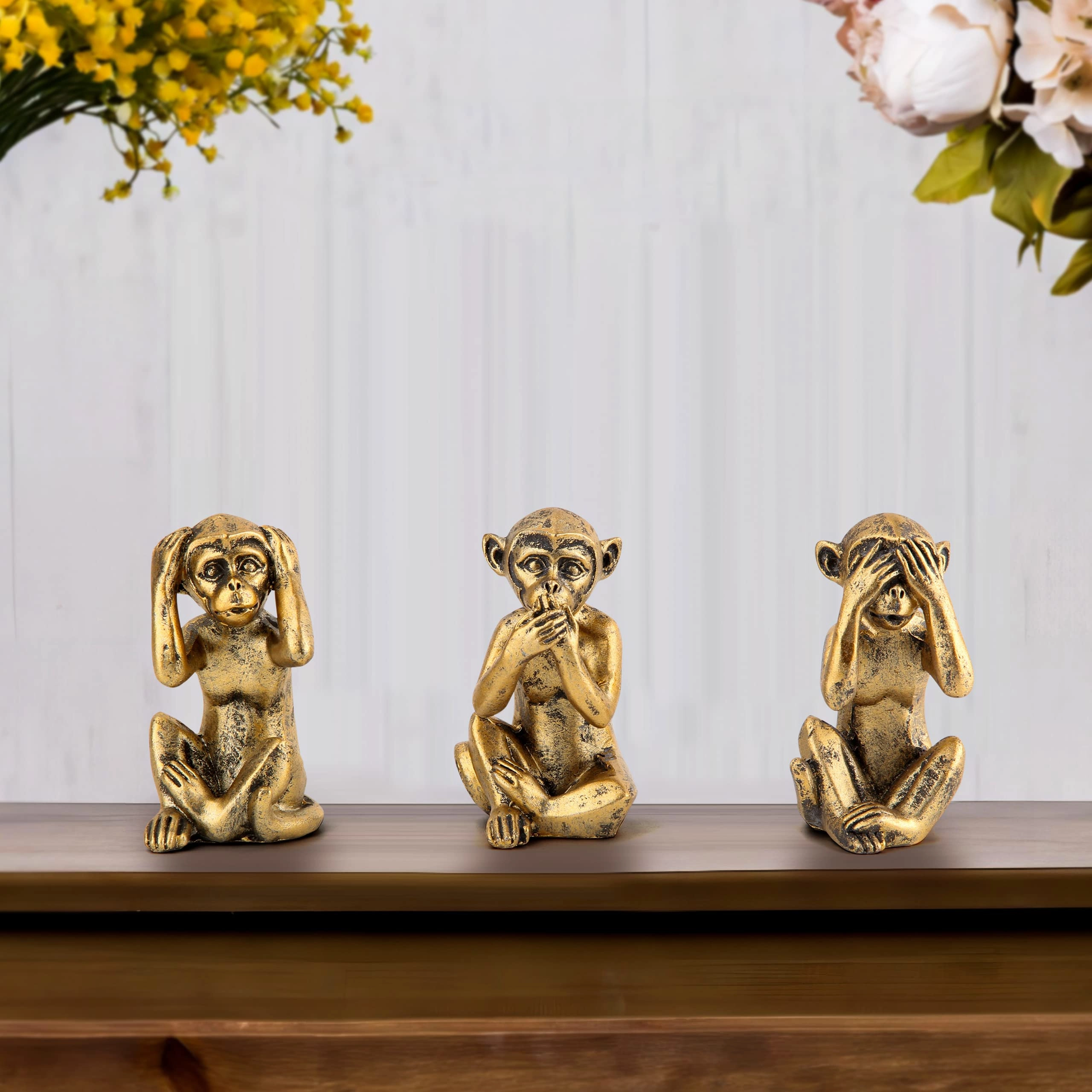 3 Wise Monkeys - Resin