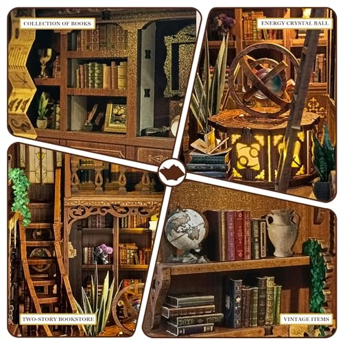 Book Nook Kit - Animal, Beach, Christmas, Fantasy, Floral, Forest, Halloween, Movie, Music, Princess 1:24