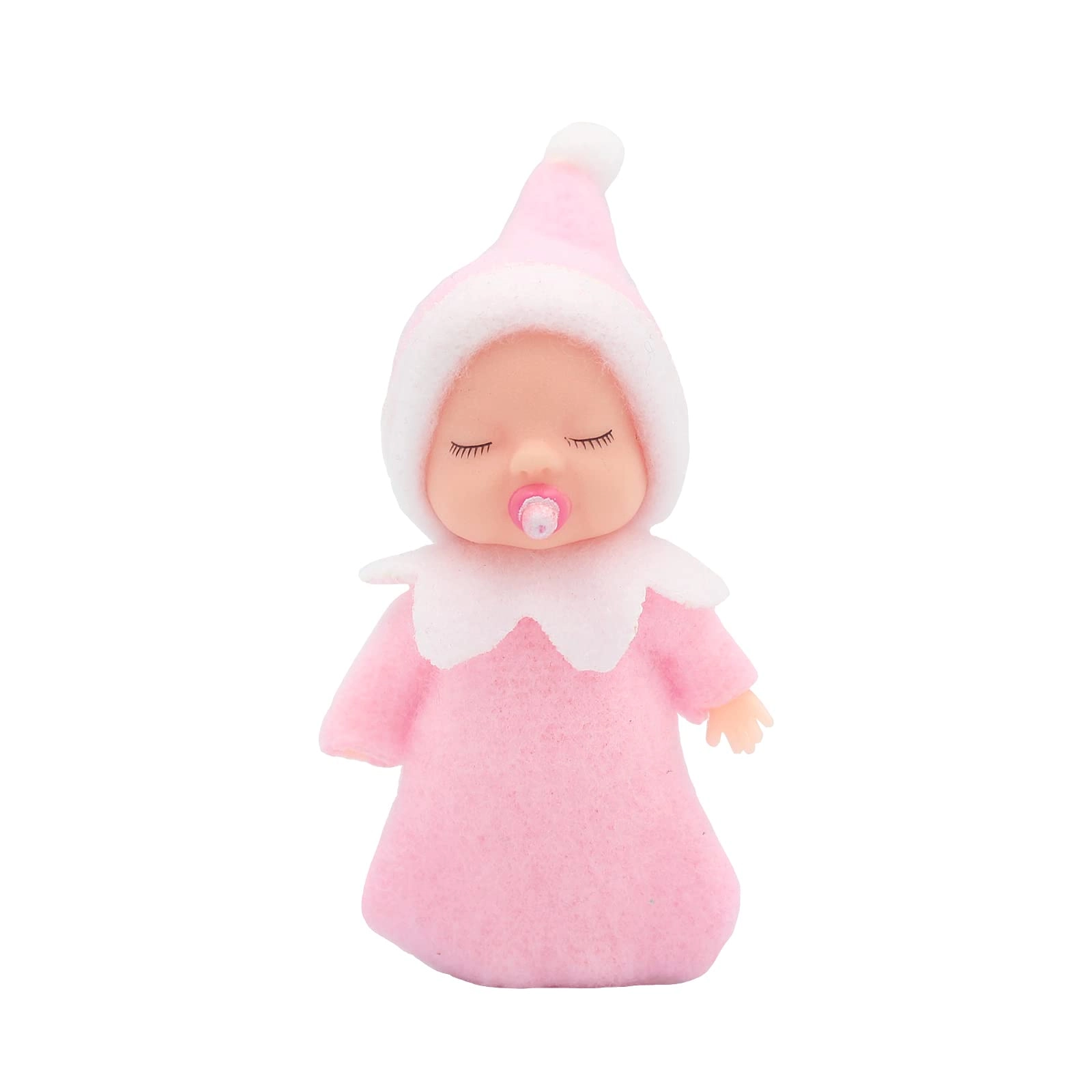 Sleeping Elf Doll - 10cm Plastic Purple
