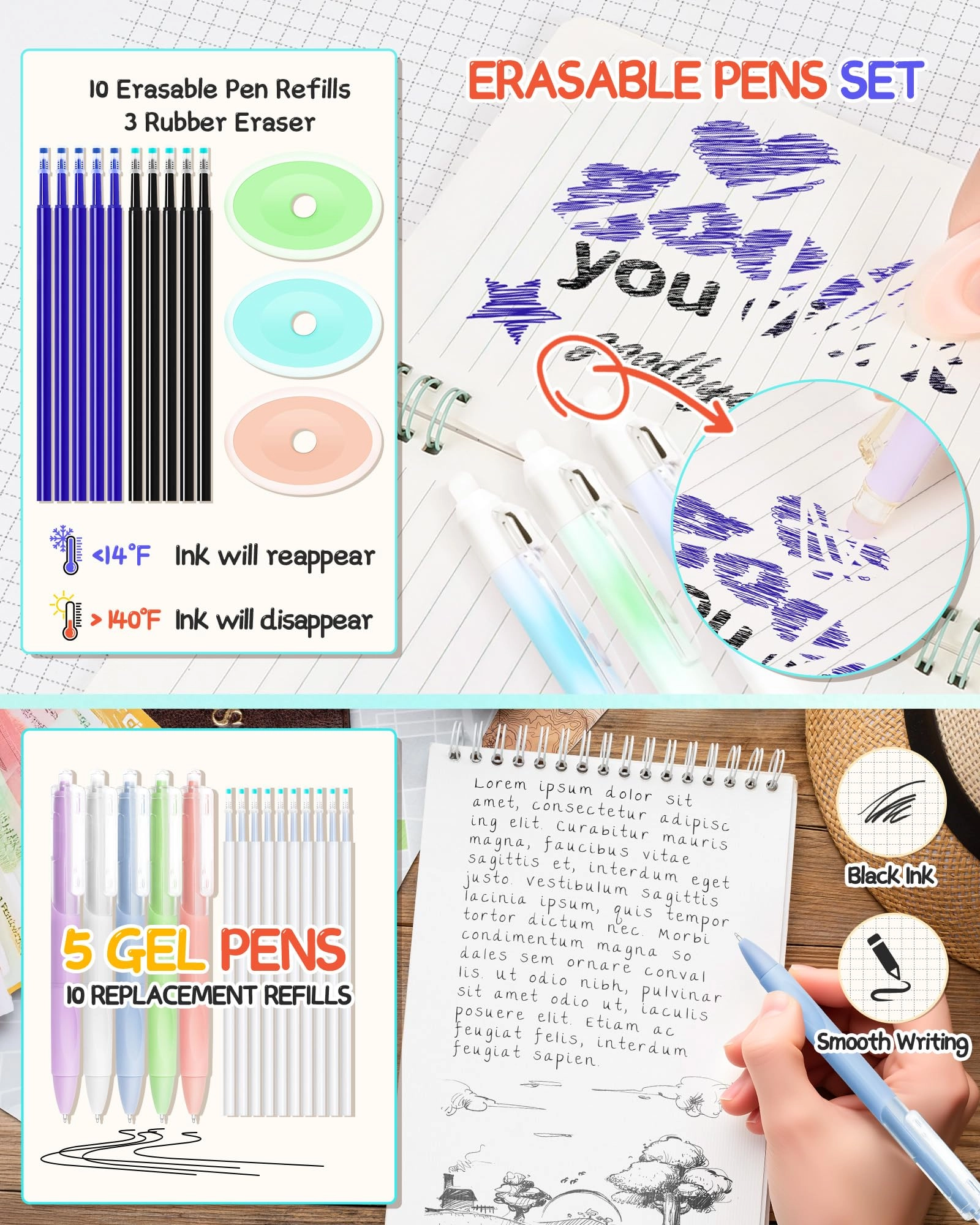 Aesthetic Stationery Supplies - 146PCS Set