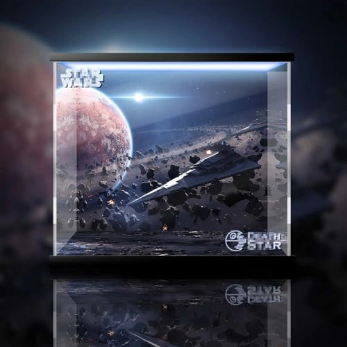 Acrylic display box - 55x48x46cm Background+light