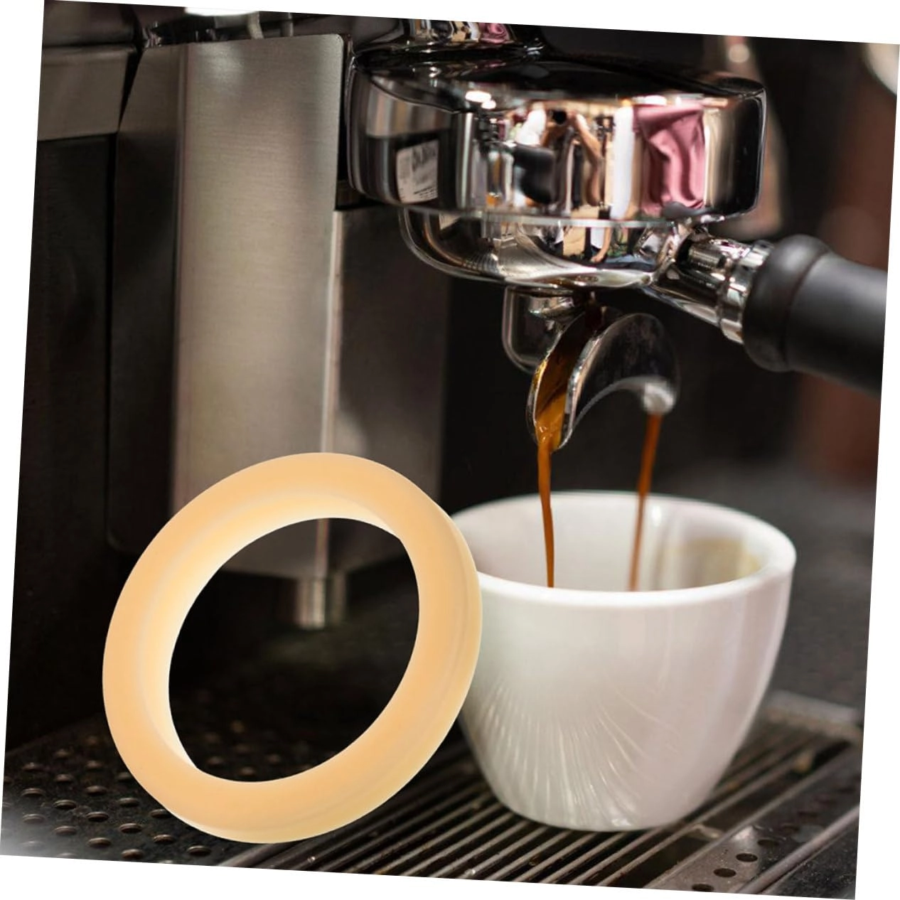 Espresso Machine Steam Ring - 2PCS Sealing Gasket Beige